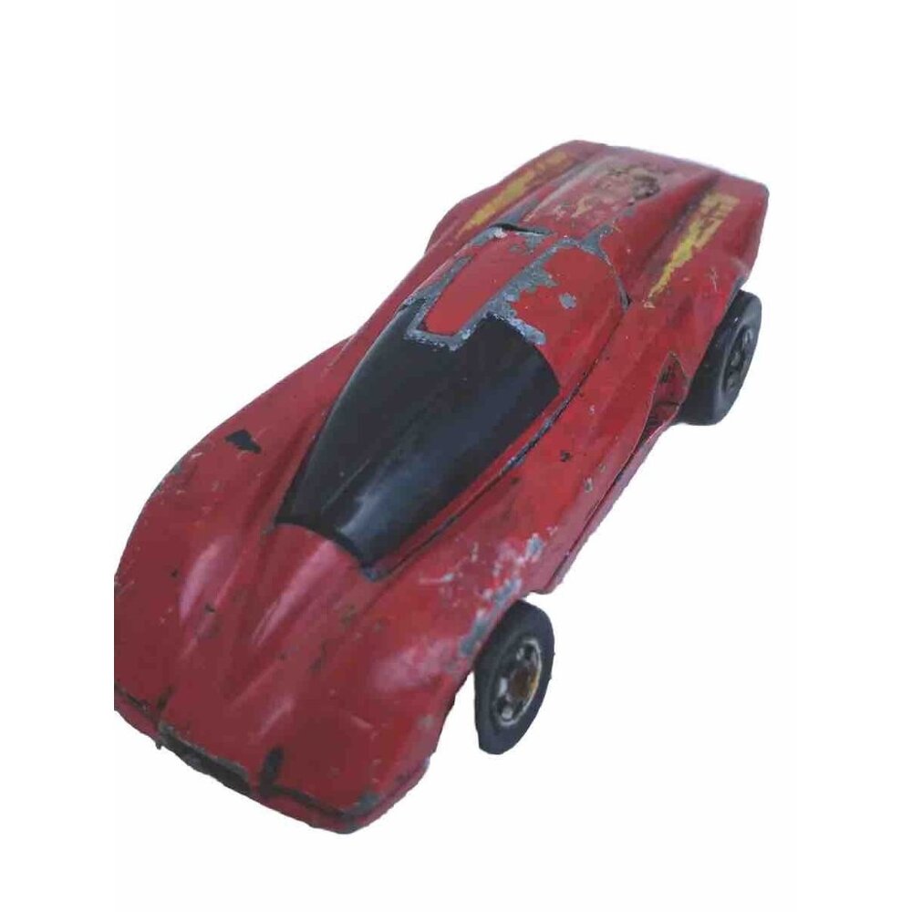 Vintage Hot Wheels 1984 Crack Ups Red ZZ-8 Hong Kong Base